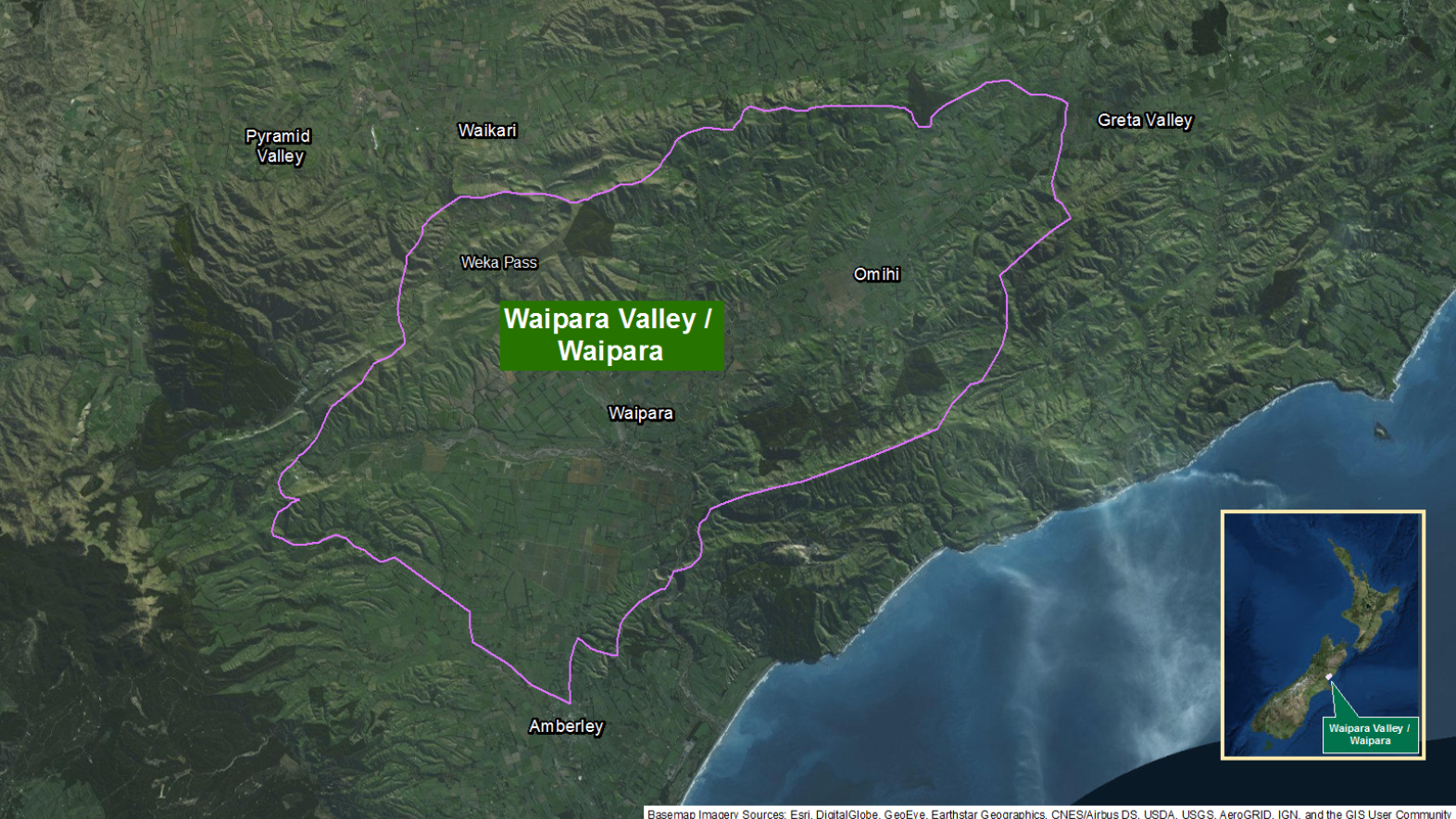 Map of area: Waipara Valley GI static map v1.0