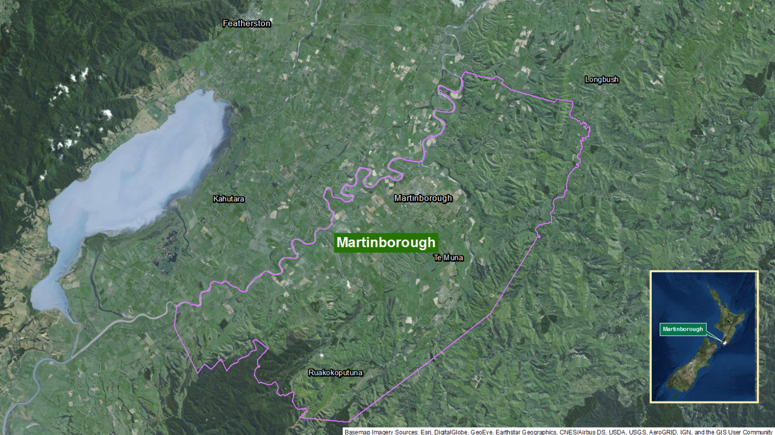 Map of area: Martinborough GI static map v1.0