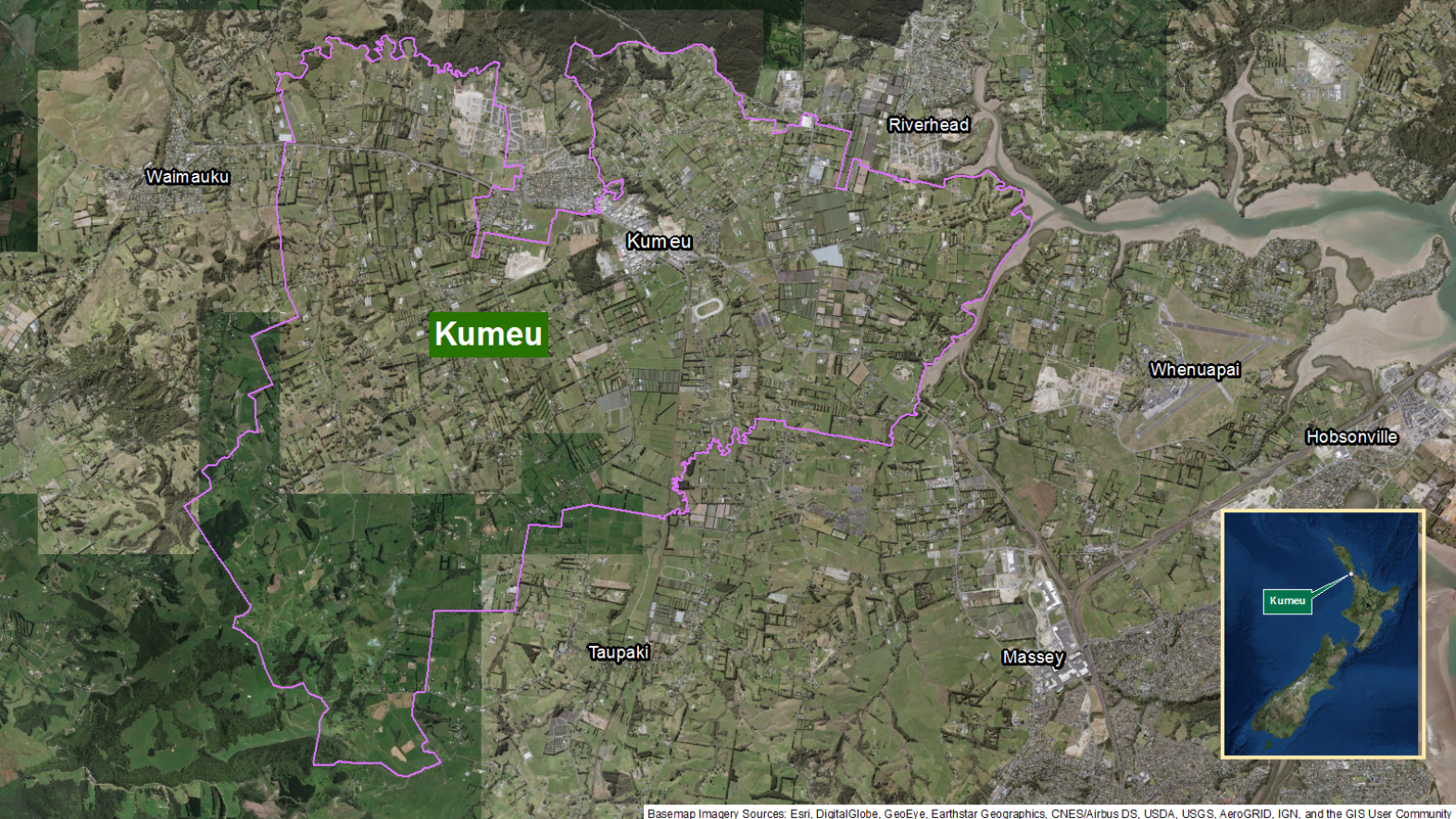 Map of area: Kumeu GI static map v1.0
