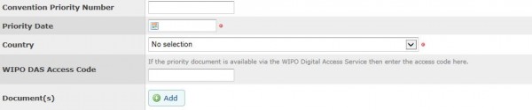  WIPO DAS - retrieving priority documents. 