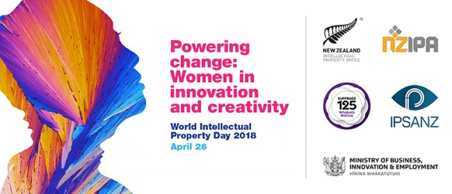 Banner: Powering change: Women in innovation and creativity.