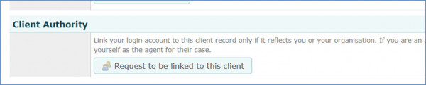 Screen shot showing Changes to Client ID Creation