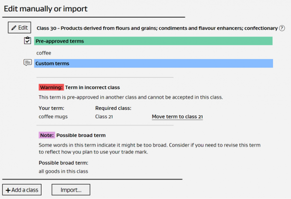 Screenshot of the Case Management Facility